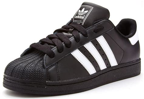 adidas originals superstar ii toe cap black trainers